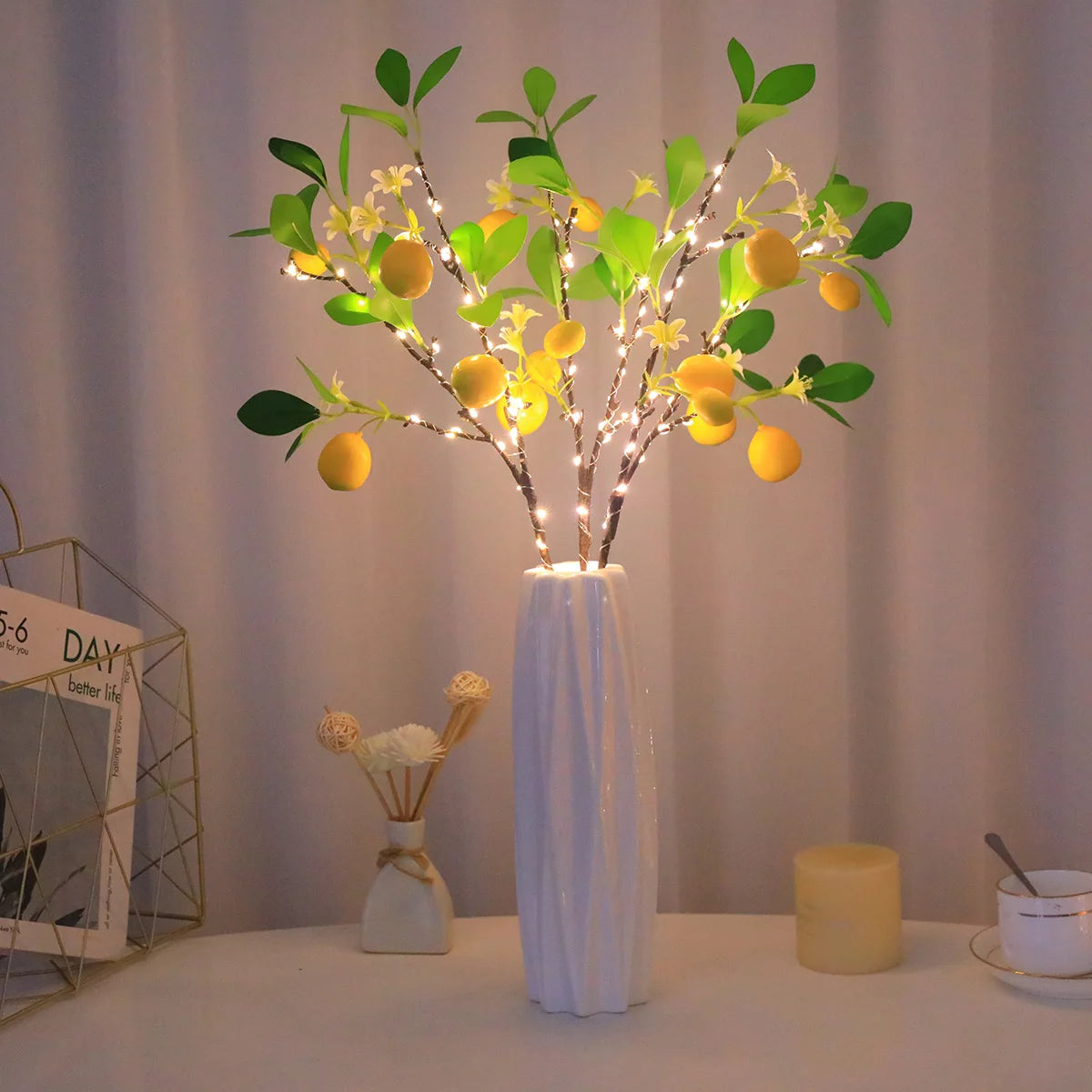 Luminária Árvore de Limão LED Decorativa